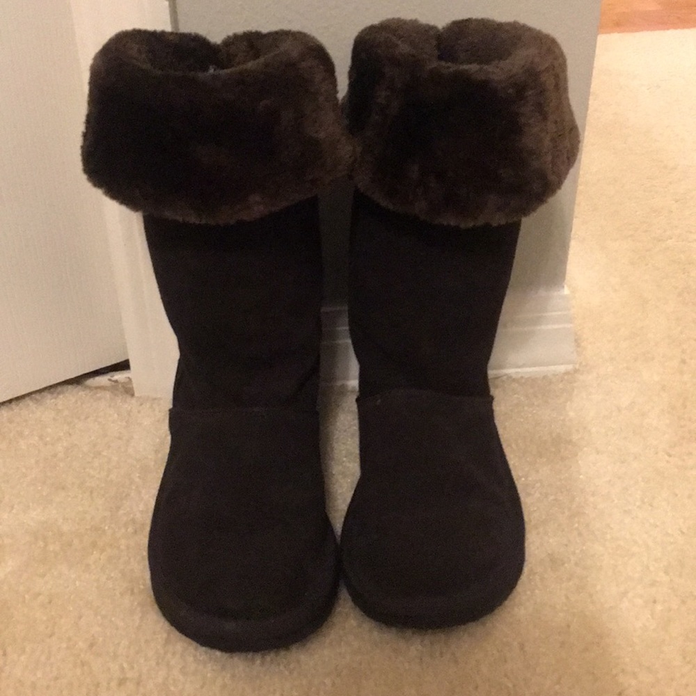 Brown booties